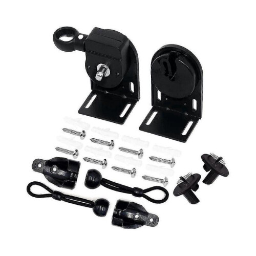 Cordless Bracket Kit, Universal Replacement Mounting Bracket for Outdoor/Indoor Sun Blind Black