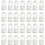 50pcs Curtain Track Slides Pulleys Roller Hooks for 9mm Width Curtain Track 9mm Bottom Diameter White Plastic 1