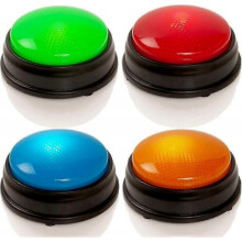 Quiz Buzzers - Set of 4 light and sound buzzers for pub quiz games