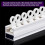50pcs Curtain Track Slides Pulleys Roller Hooks for 9mm Width Curtain Track 9mm Bottom Diameter White Plastic 5