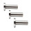 (4 inch Not Adjustable) Universal Round Stainless Removable Catback Exhaust System Muffler Tip Silencer 3