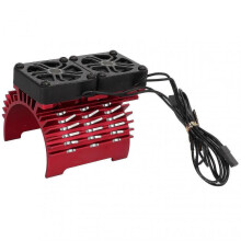 (Red) 55/56/58mm Brushless Motor Cooling Fan Motor Heatsink Radiator For 1/5 Remote Control Car 8.4v 16000rpm