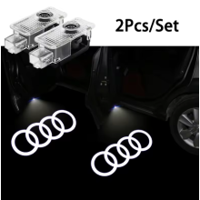 2Pcs Car Door Wireless Welcome Light LED HD Projector Lamp Decoration For Audi Sline A1 A3 Q5 A4 B8 B7 A5 A6 C7 A7 A8 B9 B6 C6 Q2 Q3 C