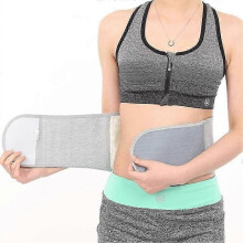 (S) Elastic Waist Support Belt with Heat Therapy for Effective Waist Protection and Pain Relief