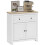 Homcom (White) HOMCOM Sideboard Storage Cabinet with Adjustable Shelf, Drawer 2