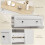 Homcom (White) HOMCOM Sideboard Storage Cabinet with Adjustable Shelf, Drawer 7