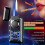 (Luminous White) Double Fire Windproof Lighter with Colored Lights Digital Display Intelligent Induction Direct Flames Lighter 4
