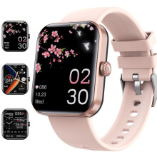 (Pink) Blood Glucose Monitoring Smartwatch Fitness Tracker Blood Pressure Smart Watch Bluetooth Men Women Watches