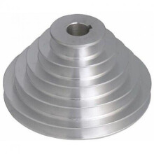 5 Ply Aluminum Pulley - 19mm ID, 54-150mm OD for AA Type V-Belt Timing Belts