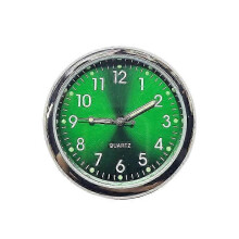 (Green) Mini Watch Car Quartz Clock Luminous Electronic Clocks Waterproof Bicycle Motorcycle Watch Auto Car Clock Dashboard Clock In Car