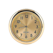 (Gold) Mini Watch Car Quartz Clock Luminous Electronic Clocks Waterproof Bicycle Motorcycle Watch Auto Car Clock Dashboard Clock In Car