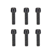 (black) 6PCS Stainless Steel Bicycle Riser Screws Bike Stem Bolts  for Road Bike/Bike Handlebar/Riding