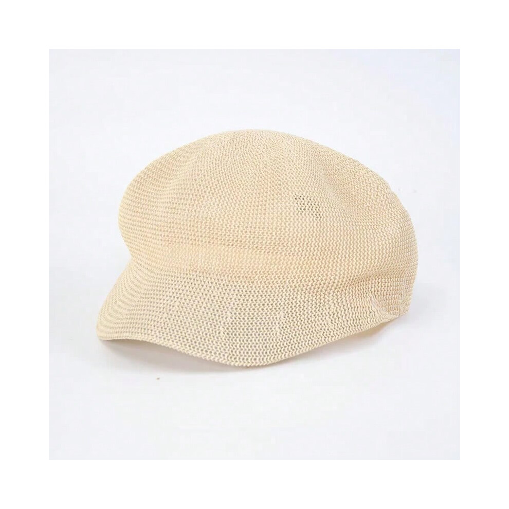 (beige, 56-58cm) Octagonal Beret Women Sun Hat Painter Hat Outdoor Travel Beach Hat Light Breathable Women Summer Sun Visor Femme Retro Fashion