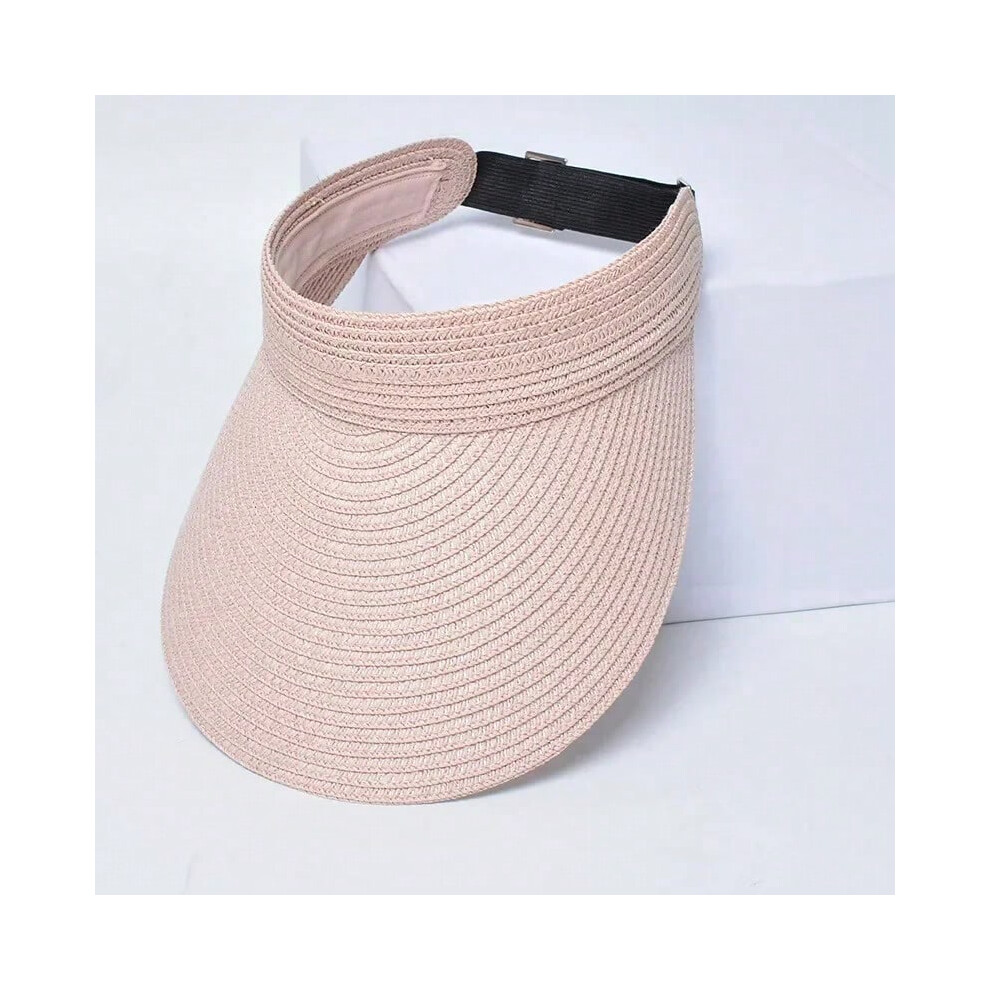 (pink, 56-60 cm) 2025 UPF50+ Adjustable Sun Hat for Women - Lightweight Foldable Straw Hat Wide Brim Beach Golf Outdoor Cap with UV Protection