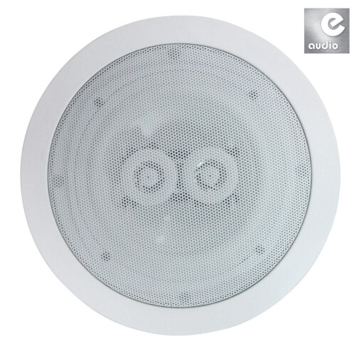 e-audio 60w 8 Ohm Round Ceiling Speaker With Dual Offset Tweeters