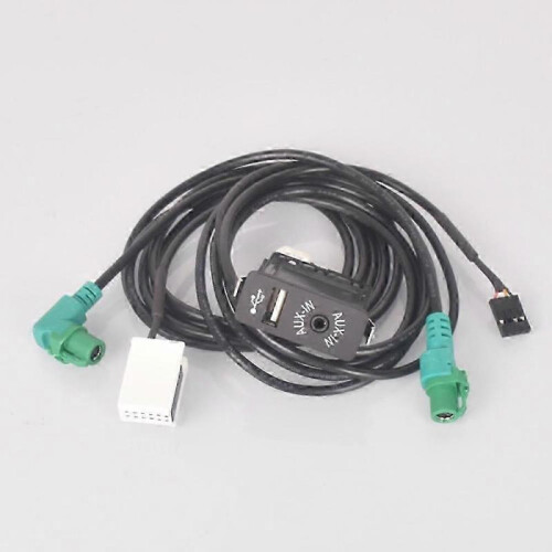 Car USB AUX in Plug Input Socket Adapter for BMW E63 E81 E87 E90 F10 F12 E70 X1 X3 X5