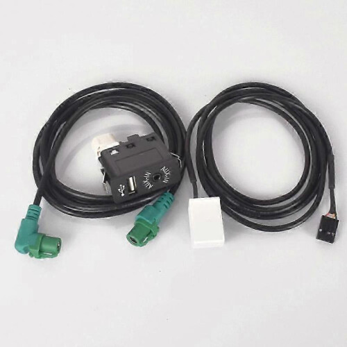 Car USB AUX in Plug Input Socket Adapter for BMW E63 E81 E87 E90 F10 F12 E70 X1 X3 X5 1