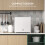 Homcom (White) HOMCOM 35L Tabletop Freezer with Removable Wire Shelf and Two Keys 5