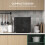 Homcom (Black) HOMCOM 35L Tabletop Freezer with Removable Wire Shelf and Two Keys 5