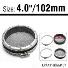 (102mm (4inch)) Autofab Universal Turbo Filter Turbo Guard Screen Air Filter T3 T4 - 3" 3.5" 4" Turbocharge Intake Pipe Epaa11g02