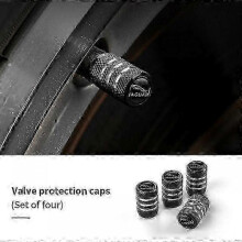 (Plaid Black) 4Pcs Valve Car Wheel Tire Valve Caps For Jaguar XF XJ XFR XKR S-Type F-Type X-Type F-Pace I-Pace E-Pace XJR XE shry