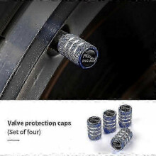 (Plaid Blue) 4Pcs Valve Car Wheel Tire Valve Caps For Jaguar XF XJ XFR XKR S-Type F-Type X-Type F-Pace I-Pace E-Pace XJR XE shry