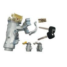 Ignition Lock Core Ignition Switch Steering Barrel Lock + Door Lock with 2 Keys set for Toyota Hilux 1997-2005