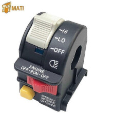 Left Handlebar Switch Light Stop Switch for Polaris Sportsman ATP Magnum Scrambler Hawkeye 325 330 400 450 500 600 700 800 1000