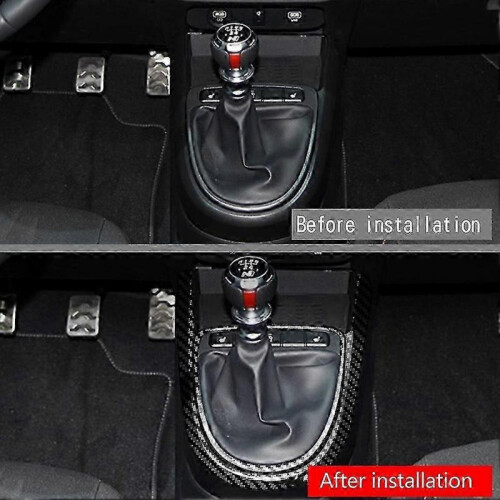 Car Carbon Fiber Central Gear Panel Control Panel Decal Interior Modification for Hyundai I10 2021 2022 2