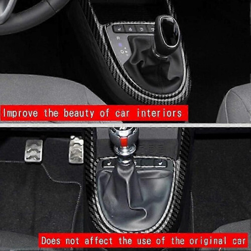 Car Carbon Fiber Central Gear Panel Control Panel Decal Interior Modification for Hyundai I10 2021 2022 1
