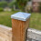 Selections Galvanized Steel Pyramid Shape Fence Post Caps (Pack of 10) 2