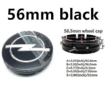 (4pcs 56mm Black) 4pcs Opel 56mm 59mm 60mm 64mm 68mm Car Wheel Center Hub Caps Black Silver Rims Covers Auto Logo Badge Emblem Parts Accessories-Good