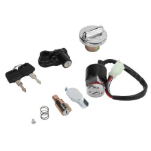 Ignition Switch Gas Cover Kit Helmet Lock 2Key Replacement for Dax Skyteam 50cc 125cc