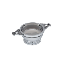 5 Inch Chrome Plated Traditional Scottish Celtic Toasting Celebration Quaich