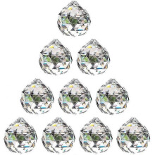 (30mm) 20mm Clear Crystal Ball Prism - 20 Pieces Hanging Pendant Suncatcher For Ceiling