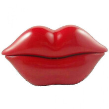 (Red) Desktop Telephone Landline Mouth's Lips Shape Telephone Home Office Colorful