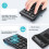 Wireless Bluetooth Number Keypad, 22-keys Portable Slim Numeric Pad for Laptop Computer, Pc, Deskto 2