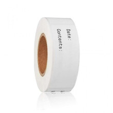 (White B) 500pcs Kitchen Food Labels Self Adhesive Freezer Date Label Stickers Roll Home