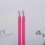 3 pair of 6 double-layer flat woven shoelaces (pink) 1