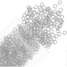 500 Pack 6mm Metal Double Jump Rings for Jewelry, Necklaces, Bracelets, Earrings and Crafts
