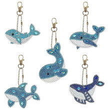 DIY Keychain Diamond Drawing Christmas Gift Diamond Sticker Embroidery Double -sided Drill Acrylic K