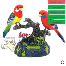 (Type C) Sound Control Stimulation Induction Cage Bird Cage Sound Electric Bird Pet Toy