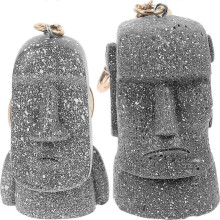2pcs Resin Island Head Pendant Lovely Pendant Island Head Diy Charm for Car Key Chain