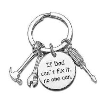 Dad Keychain Dad Gifts From Son Daughter Christmas Gift Keychain Father's Day Father's Day Gift Dad Dad (If Dad Can't Fix It, No One Can)