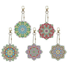 DIY Keychain Diamond Drawing Christmas Gift Diamond Sticker Embroidery Double -sided Drill Acrylic K