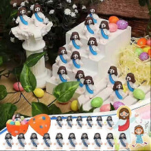 (Mixcolor) 50 Pcs Mini Jesus Figures Easter Jesus Loves You Jesus Toys little Jesus Figures [jkw]