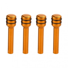 (Golden) 4Pcs Alloy Car Door Lock Knobs Anti-deformed Inner Door Lock Pull Pins Automotive Inner Door Latches Decor Interior xi