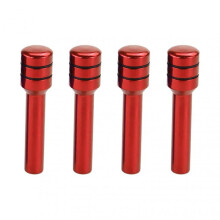 (Red) 4Pcs Alloy Car Door Lock Knobs Anti-deformed Inner Door Lock Pull Pins Automotive Inner Door Latches Decor Interior xi