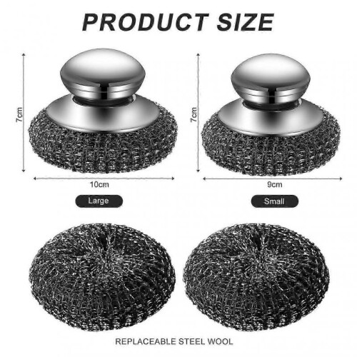 (refill) Kitchen Cleaning Brush Scrubber Lightweight Dishwashing Brushes for Pan Sink 2