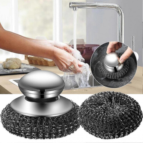 (Small) Kitchen Cleaning Brush Scrubber Lightweight Dishwashing Brushes for Pan Sink 1